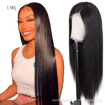 Uniky Lace Frontal Wig For Black Women,13X4 13X6 Pre Pluck Glueless Swiss Hd Lace Wig,40 Inch Human Hair Lace Front Wig